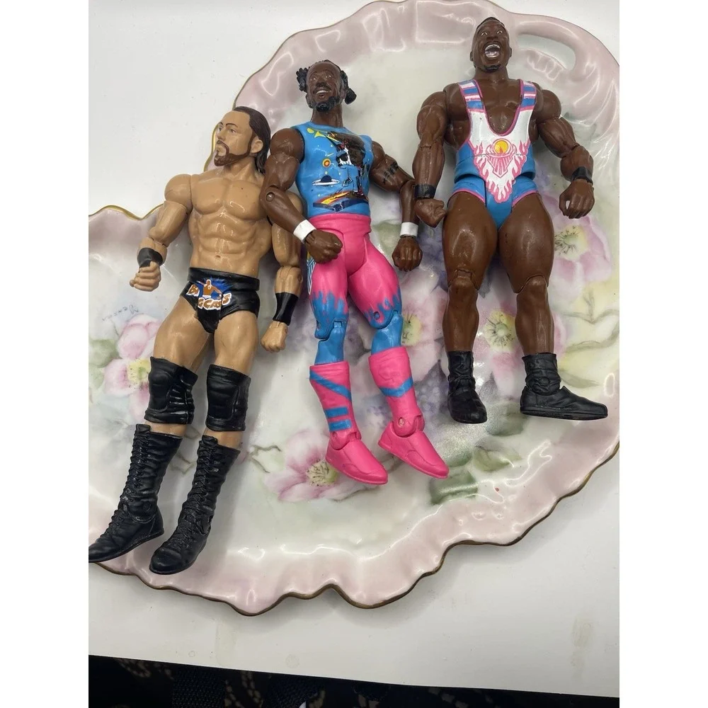 WWE The New Day Mixed Lot of 3 Wrestling Action Figures‎